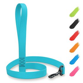 Glow in Dark Waterproof Dog Leash 6 Ft x 1 inch Anti Slip Dog Leash for Large Small and Medium Dogs Heavy Duty Leash with Water and Dirt Resistan