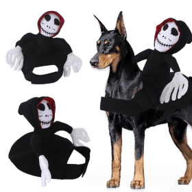 Halloween Costume Ghost Funny Dog Riding Costume Pet Costume (size: S)
